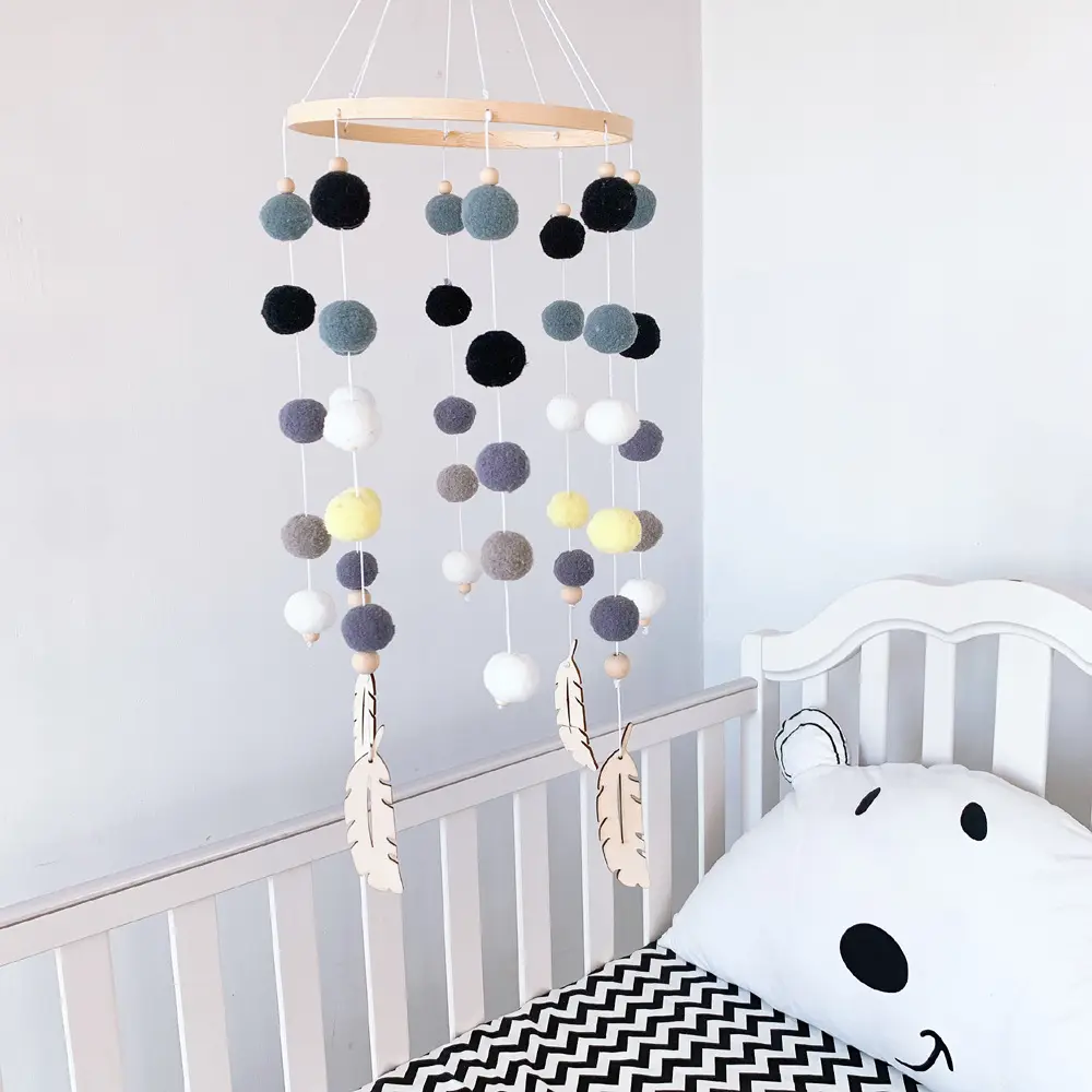 Ins decorated Nordic bed bell children's room wall decoration living room decoration