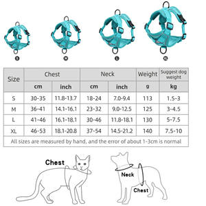 Grosir Harness Rompi Lembut Yang Dapat Disesuaikan untuk Kucing Mudah Dikontrol Strip Reflektif Bernapas Harness Kucing dan Tali untuk Berjalan - Product Image 3