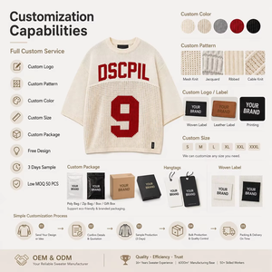 Camiseta Personalizada para Hombre, <span class=keywords><strong>Jersey</strong></span> de Fútbol con Estampado, Camiseta Casual de Punto con Gráficos, de Manga Corta, Talla Grande, de Algodón Grueso - Product Image 5
