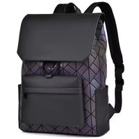 Sac à dos pour ordinateur portable personnalisé à motif diamant, grande capacité, tendance, en polyester, pour étudiants, école, voyage