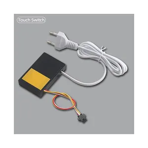 Shinechip Input 110V - 240VAC Power Supply Transformer 12W Customize Black Boxes With Touch Dimmer Switch For Led Mirror