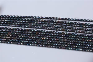 Натуральный жемчуг оптом 4-5 мм черный павлин рис пресноводный жемчуг пряди - Product Image 2