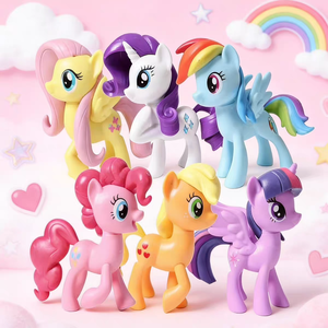 Petite poupée licorne Princesse de l'Univers, jouet mignon pour fille, cadeau de maternité, ornements de gâteau Cheval Arc-en-ciel - Product Image 6