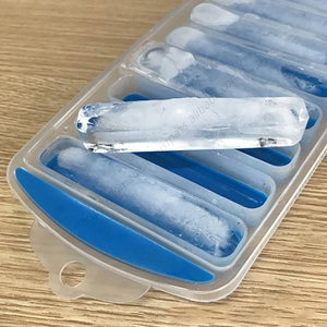 Molde de plástico C277 al por mayor con 10 cavidades para cubitos de hielo, molde largo para barras de chocolate, molde para paletas, herramienta de repostería DIY para galletas y dulces - Product Image 3