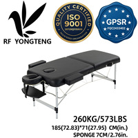Table de massage réglable en hauteur, cadre en aluminium, siège en cuir, plusieurs options de couleurs, moderne, pour salle de sport et spa