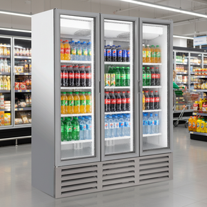 Refrigerador Exhibidor de Bebidas Klimasan S1500 con Puerta Triple de Vidrio Abatible, Enfriamiento por Aire, Una Sola Temperatura, Descongelación Automática, Certificación CE - Product Image 2
