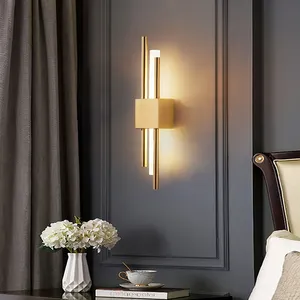 Lâmpada de led nórdica moderna e minimalista, lâmpada para parede para sala de estar, corredor, quarto, luminária para parede