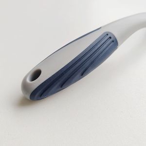 Ratchet Wrench 1/4 Inch Chrome Vanadium Steel 72 Teeth Quick Release Curved Handle Gray Blue Plastic Coated Manual Tool - Product Image 2