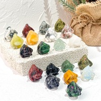 Vente en gros Mini âne sculptures en cristal Sculptures d'animaux Mini sculpture en cristal pour cadeaux et affichage