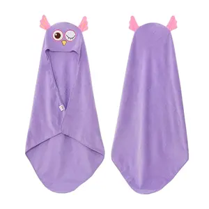 Telo da bagno per bambini in cotone 100% coperta per dormire fasce per animali dei cartoni animati asciugamani da spiaggia