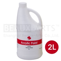24 couleurs 2L ensemble de peinture de couleur acrylique en vrac en bouteille Art Media Painting Pack de remplacement Art Class and School