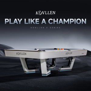 KONLLEN Luxury 9ft American-Style 9 Ball Pool <b>Table</b> 3-Piece 25mm High-Density Slate Custom for Commercial Use & Clubs/Villas COM - Product Image 5