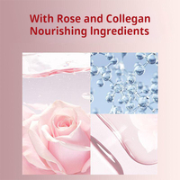 Masque facial peel-off à l'eau de rose Yiyechu Private Label, masque facial peel-off hydratant et nourrissant à l'eau de rose