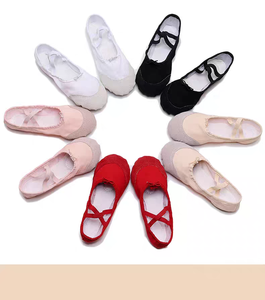 Zapatillas de Ballet Suaves para Mujer, Zapatos Planos de Lona para Danza con Suela de Goma y Forro de Algodón - Product Image 4