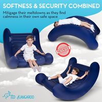 Fauteuil à bascule gonflable en peluche pour enfants, durable et écologique, avec poignées, technologie de relaxation ergonomique, flocage professionnel ODM