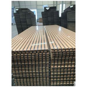 SANYUAN 3D Modern <b>Wood</b> Veneer MDF Wave Shape Board Sound-Absorbing Flexible Curly Curved <b>Wall</b> <b>Panels</b> for Commerce Household - Product Image 1