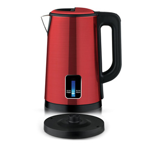 Bouilloire électrique 2L en acier inoxydable, double paroi anti-brûlure, maintien au chaud, arrêt automatique, base rotative à 360 degrés - Product Image 1