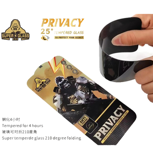 Protecteur d'écran de confidentialité à couverture complète pour iPhone 14 15 16 <span class=keywords><strong>Pro</strong></span> Max Film de protection en verre trempé anti-espion pour iPhone X XR XS Max - Product Image 4