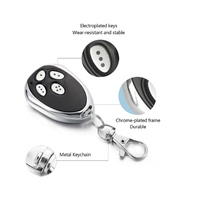 Control Remoto para Puerta Automática RKING, 433.92mhz, Código Variable, Código de Aprendizaje, Construcción Metálica, Distancia de Control de 100m, 4 Botones, Universal