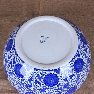 Jiadu Céramique Moderne Haute Température Cuit Bleu Blanc Porcelaine Poisson pour Bassin Pots de Fleurs Décoratifs Plantes d'Intérieur Maison - Product Image 4