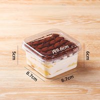 IMEE en stock – Boîte transparente empilable et peu encombrante de 4 pouces pour gâteaux mousse, tiramisu, chocolat, biscuits et pâtisseries – Vente en gros