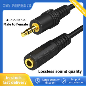 Câble <span class=keywords><strong>audio</strong></span> blindé plaqué or haut de gamme 3,5 mm, mâle-femelle, extension auxiliaire <span class=keywords><strong>pour</strong></span> voiture, ordinateur, haut-parleur, <span class=keywords><strong>casque</strong></span> stéréo - Product Image 3