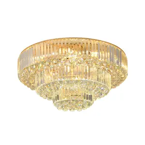 水晶吊灯现代K9齐平安装LED吸顶灯灯具吊灯用于餐厅浴室卧室客厅