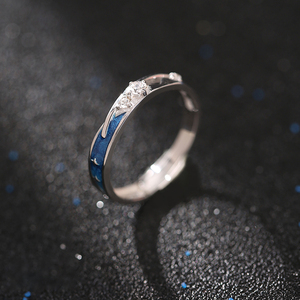 LONGJIE Bague en argent 925 Bijoux Bague de couple Bague de niche éternelle Cadeau gratuit Taille ajustable - Product Image 6