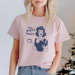 T-shirt retrò femminista da donna a maniche corte con scollo rotondo, 100% cotone, stampa vintage, maglietta da attivista, per tutte le stagioni - Product Image 2