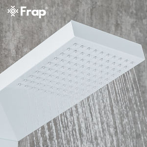 Système <span class=keywords><strong>de</strong></span> panneaux <span class=keywords><strong>de</strong></span> <span class=keywords><strong>douche</strong></span> thermostatiques blancs <span class=keywords><strong>de</strong></span> luxe FRAP Pommeau <span class=keywords><strong>de</strong></span> <span class=keywords><strong>douche</strong></span> à effet pluie <span class=keywords><strong>Colonne</strong></span> <span class=keywords><strong>de</strong></span> <span class=keywords><strong>douche</strong></span> cascade pour salle <span class=keywords><strong>de</strong></span> bain - Product Image 2
