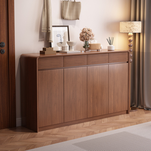<span class=keywords><strong>Scarpiera</strong></span> da Ingresso di Lusso Ergonomica con Design Regolabile in Altezza, Cerniere a Chiusura Ammortizzata, Finitura Minimalista in Noce di Alta Qualità - Product Image 3