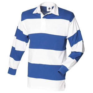 Maglia da rugby vintage Giappone 1932, super pesante, <span class=keywords><strong>a</strong></span> <span class=keywords><strong>righe</strong></span> rosse <span class=keywords><strong>e</strong></span> bianche, con fiori di ciliegio ricamati - Product Image 5