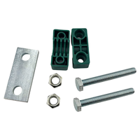 Collier de serrage en plastique robuste DIN3015 à trou unique avec boulons de fixation extra longs pour le fixation des flexibles hydrauliques, des tuyaux en acier et des câbles