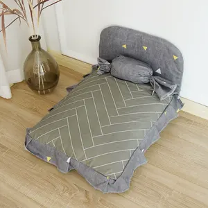 Küçük ve orta köpek kış sıcak köpek kanepe avrupa tarzı prenses evcil hayvan kulubesi ayrılabilir ve yıkanabilir peluş yatak - Product Image 6