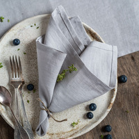WML001 Best-seller Serviettes en lin pur de couleur unie Serviettes de thé de luxe Serviettes de cuisine réutilisables pour un usage domestique