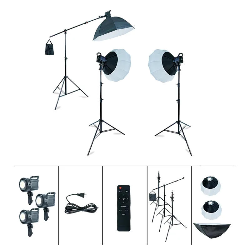 Professional Photo Studio Accessories 150W Photography Video Softbox Led Lighting Kit with Stand