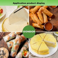 Feuille Samosa Restaurant Round Prix Egg Crepe Skin Wrapper Roll Making Machine à pâtisserie automatique