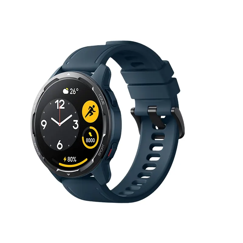 R Xiaomi Watch S1 Active Global Version ( Ocean Blue) Écran AMOLED BT Appels téléphoniques GPS Mi Smartwatch Oxygène sanguin