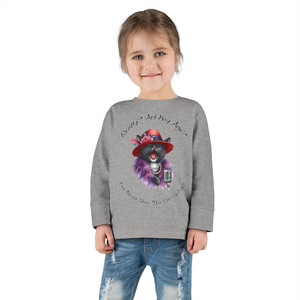 Cattytude Tee in Jersey a maniche lunghe per bambini (personalizzabile) - Product Image 4