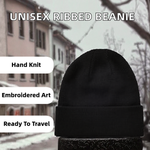 Custom Unisex Long Ribbed Polyester Cotton Cuffed Plain Knitted Image Common Beach Travel <b>Beanie</b> <b>Hats</b> - Product Image 2