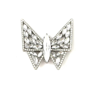 Zapatos de tacón alto para mujer, decoraciones, broche de diamantes de imitación de mariposa, hebilla de aleación, precio de fábrica, accesorios de joya para sandalias altas - Product Image 1