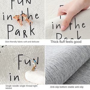 Premium 10mm d'épaisseur Shaggy tapis dessin animé agneau doux antidérapant pépinière tapis enfants chambre tapis de jeu Polyester tapis de sol - Product Image 2