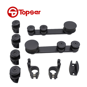 Système de roue suspendue pour <span class=keywords><strong>porte</strong></span> <span class=keywords><strong>coulissante</strong></span> en <span class=keywords><strong>acier</strong></span> inoxydable pour douche <span class=keywords><strong>coulissante</strong></span> trempée Kit de <span class=keywords><strong>rail</strong></span> coulissant pour <span class=keywords><strong>porte</strong></span> en verre - Product Image 4