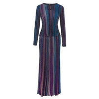 Ensembles jupe 2 pièces tendance pour femmes – Collection Automne 2026 – Robe pull rayée décontractée en maille – Tenues de voyage et de détente – Vêtements d'hiver