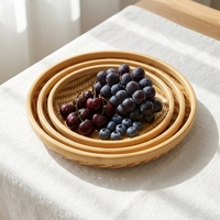 Bamboe opbergbak met de hand geweven, duurzame mand voor immaterieel cultureel erfgoed, voor het bewaren van voedsel en fruit in de keuken, duurzaam, gemakkelijk schoon te maken