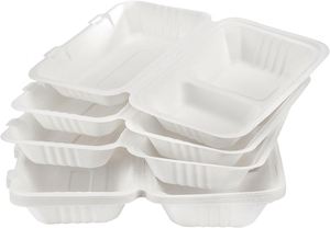 Contenedor de Alimentos Desechable Biodegradable y Compostable de Bagazo de Caña de Azúcar para Chicle y Sushi, Lonchera para Llevar - Product Image 4