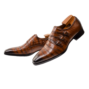 AMPLE Nouveauté Chaussures habillées en cuir italien pour homme, style mocassin, confortables, augmentant la taille, plates pour l'automne - Product Image 4