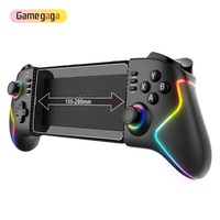 Gamegaga PG-9122 Controlador de Juegos Telescópico Inalámbrico - Gamepad Extensible Ajustable con 10 Horas de Duración de Batería para Android/iOS/PC/Tablet