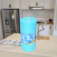 Lingette de nettoyage Spunlace non tissée pour point de rupture de cuisine Serviette de lavage de vaisselle non tissée réutilisable