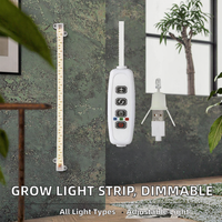 Lampu LED Strip Spektrum Penuh Cob Merah dan Biru IP54 Dapat Diredupkan untuk Tanaman Indoor, Batang Lampu untuk Pertumbuhan Vegetatif dan Pembungaan